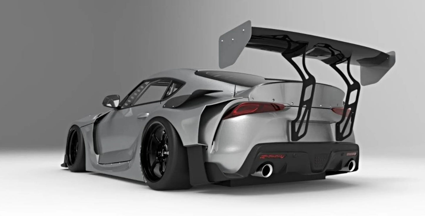 Wide Body kit HKS Toyota Supra Mk5 a90 con alerón