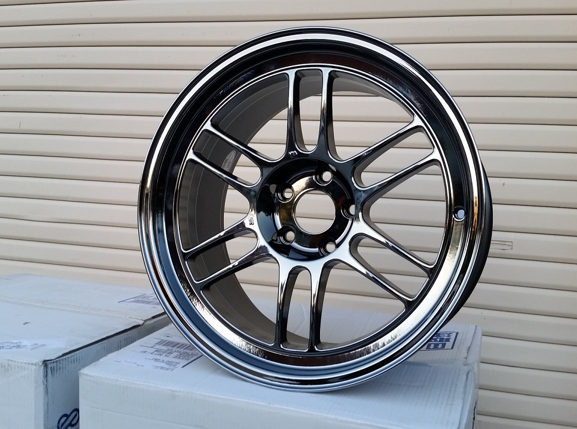 Llantas Enkei RPF1 16x7 - 4x100 ET35 - Black Chrome