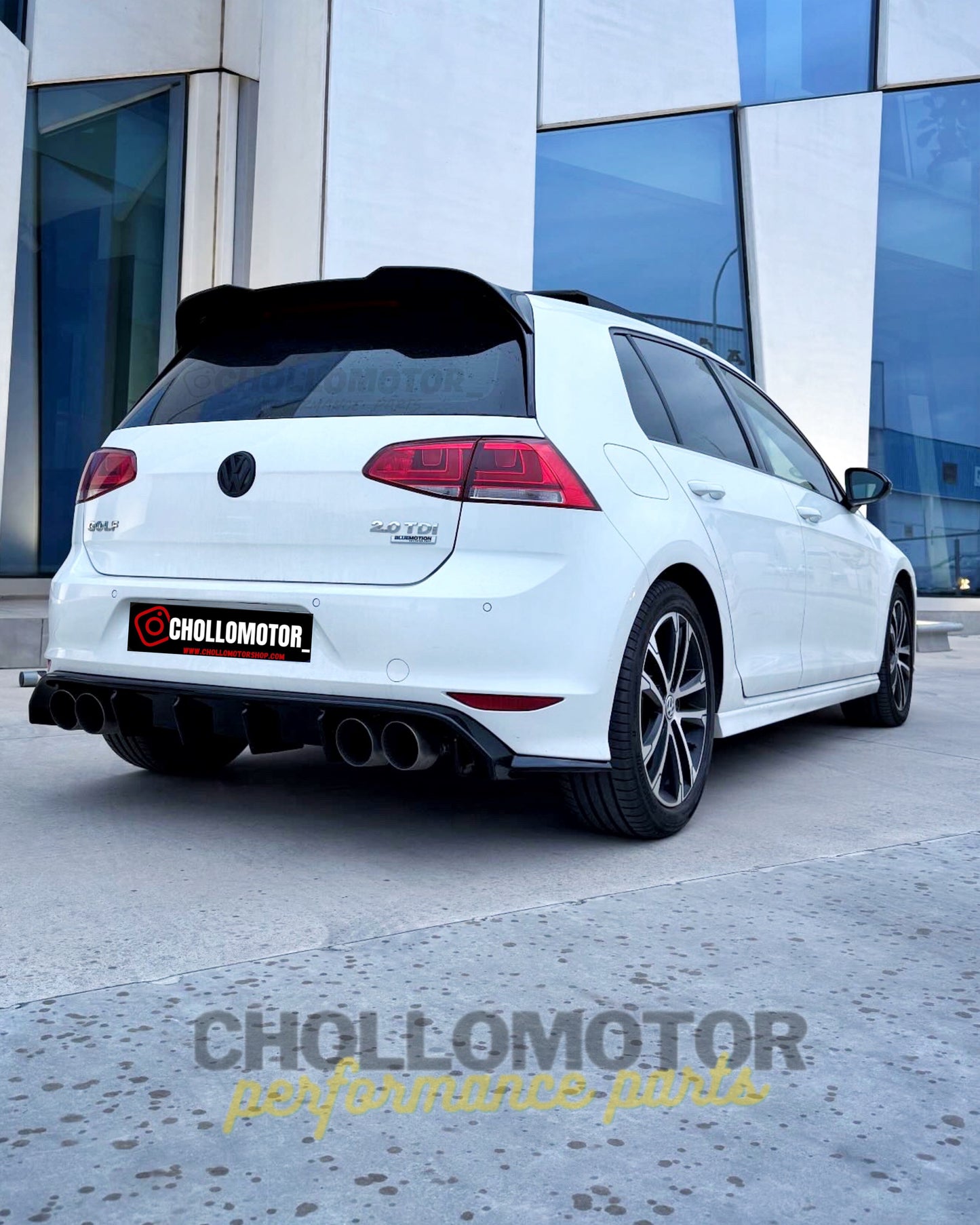 Difusor Rieger Volkswagen Golf mk7 R / Rline