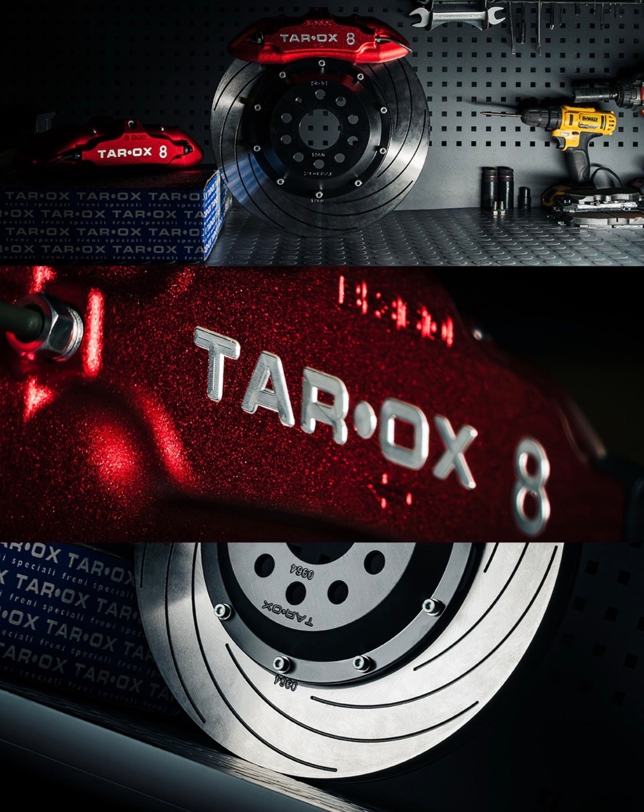 Kit de frenos Tarox 8 pistones 360mm para Golf 7 GTI / Golf 8 R / Leon Cupra Mk3 / S3 8V