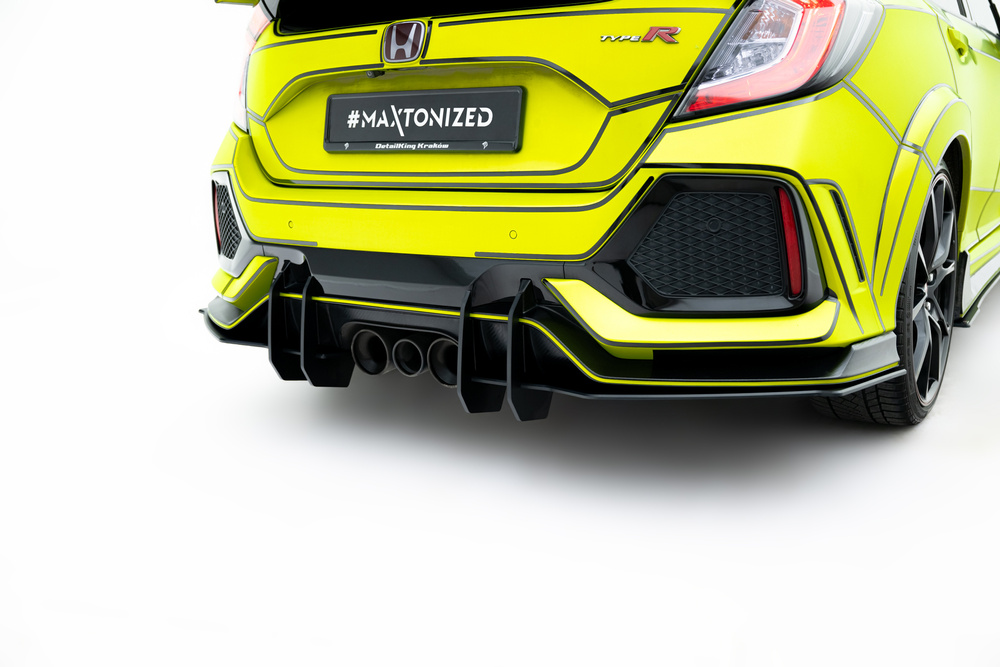 Difusor Maxton Pro v2 Honda Civic Type R Mk10 2017 - 2021