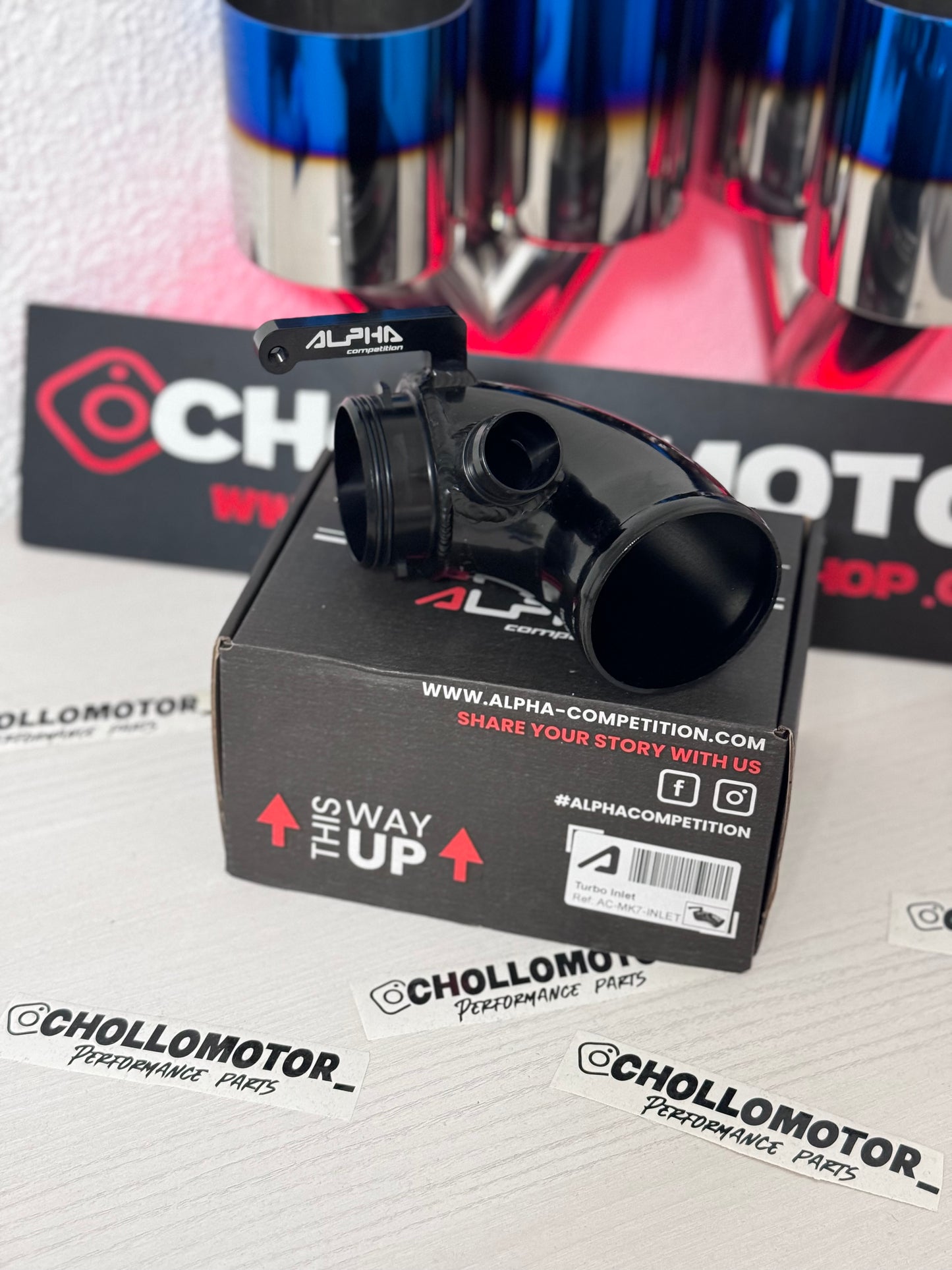 Inlet de turbo Alpha Competition para Audi S3 8V / TT 8S / Leon Cupra Mk3 / Golf 7 GTI / Golf 7 R 2.0 TFSI