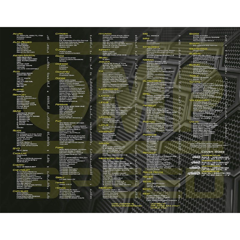 FUNDA CUBRE COCHE OMP 3 CAPAS TALLA S