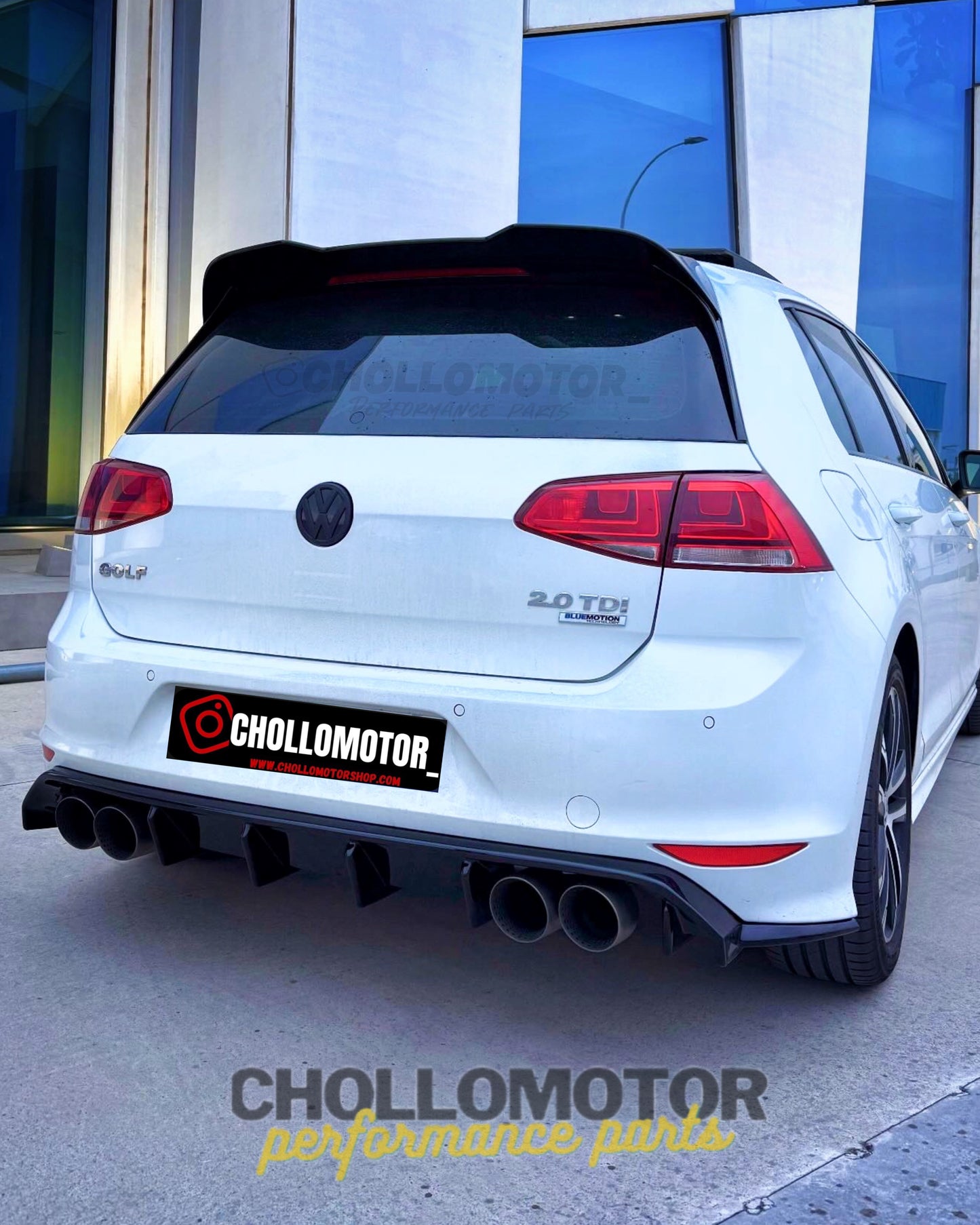 Difusor Rieger Volkswagen Golf mk7 R / Rline