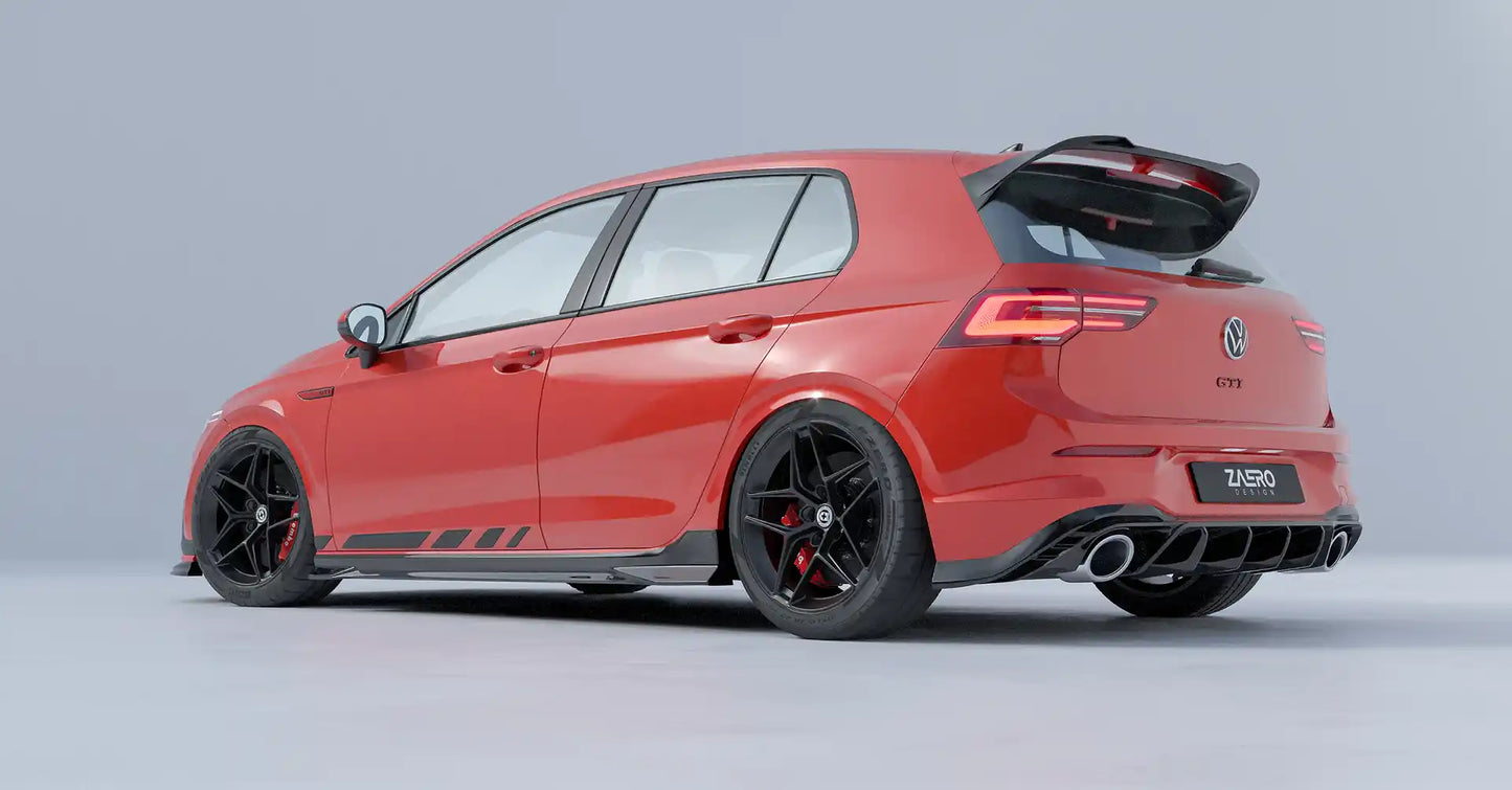 Difusor Zaero Volkswagen Golf mk8 Gti Clubsport
