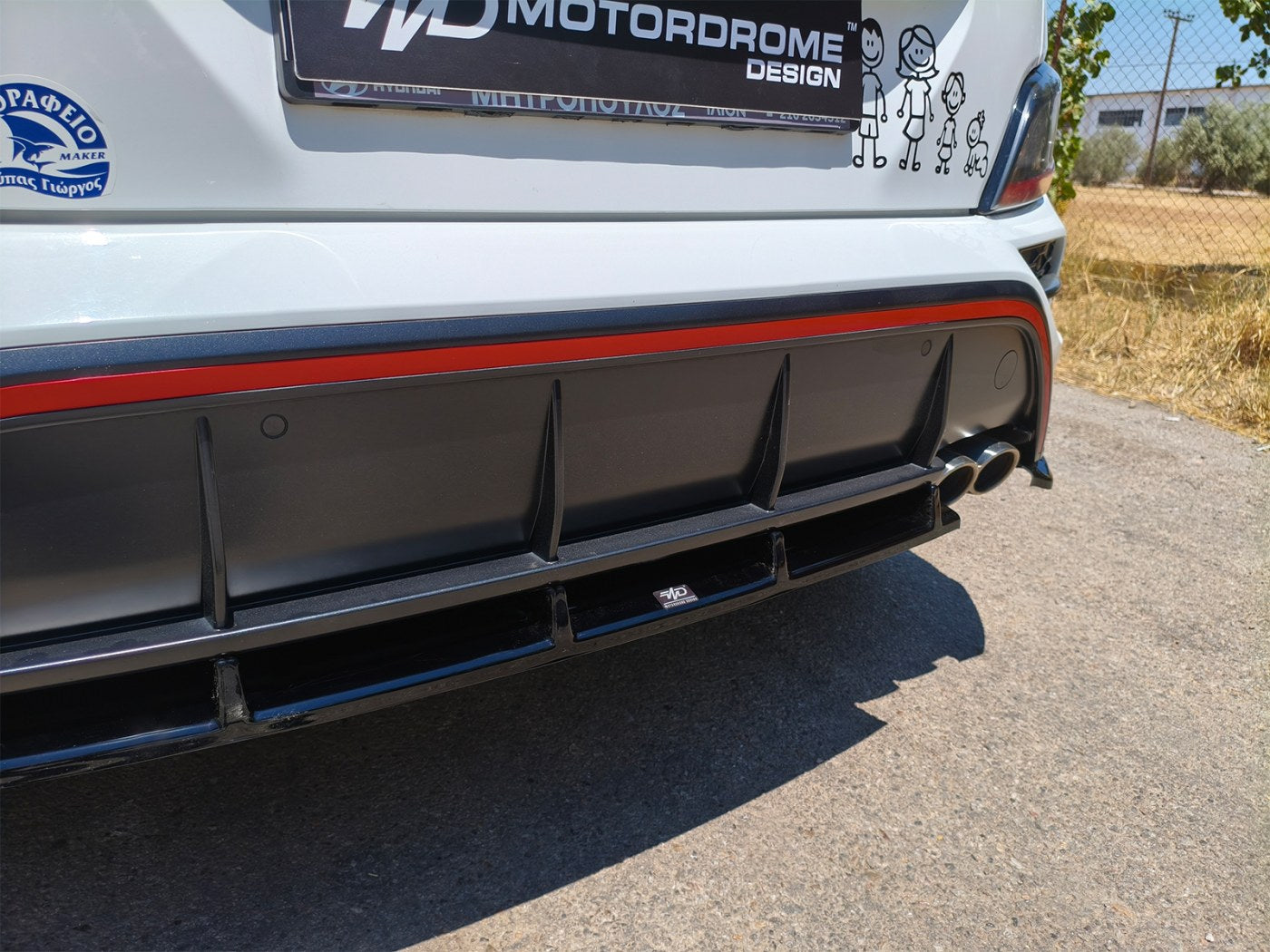 Añadido difusor Motordrome Hyundai Kona Nline 2020/23