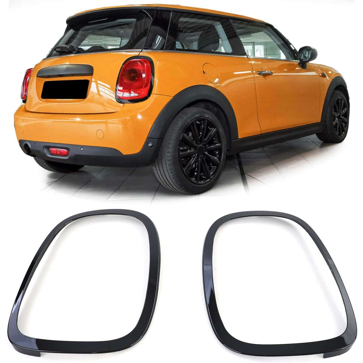 Kit embellecedores negro brillo Mini F55 F56 F57