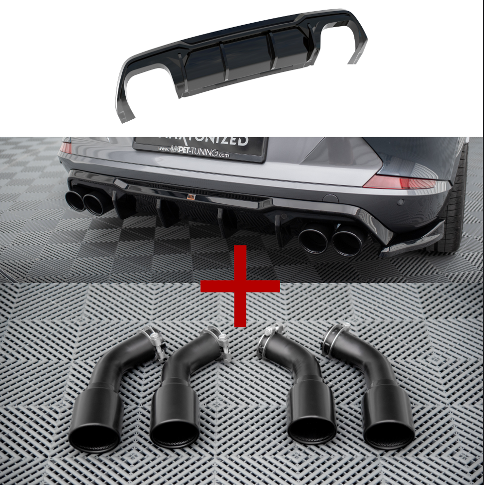 Difusor maxton v3 + Colas de escape reales Cupra Formentor
