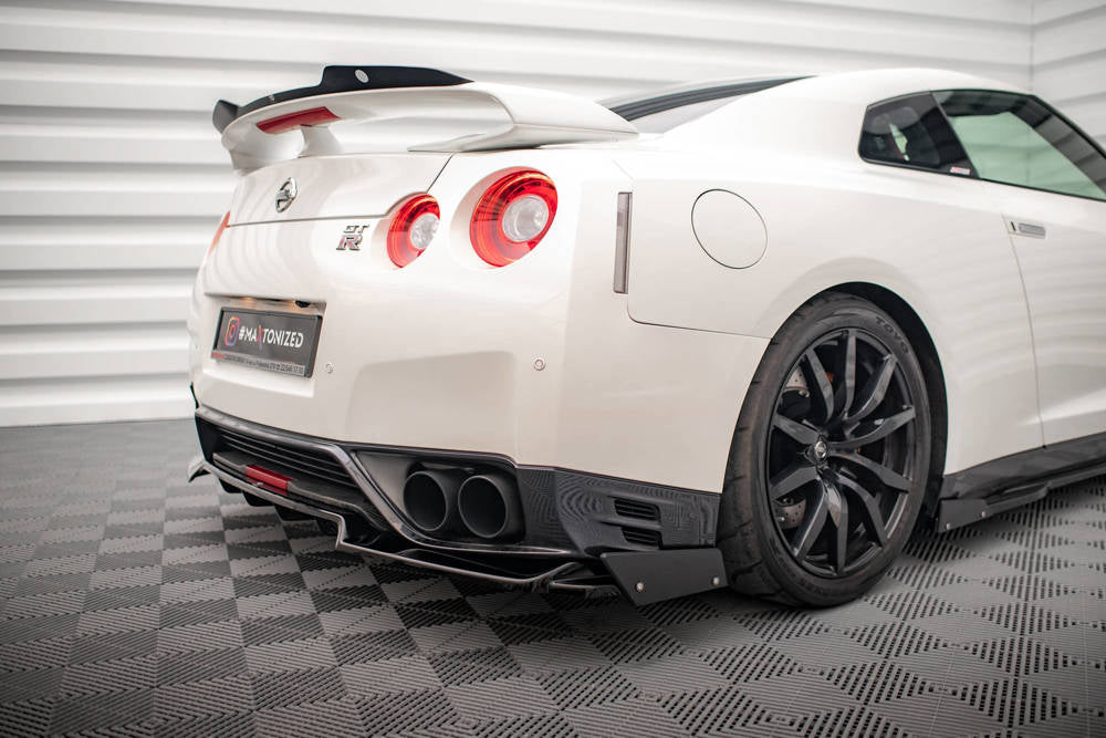 Añadido difusor maxton + flaps Nissan Gtr R35 2011/16