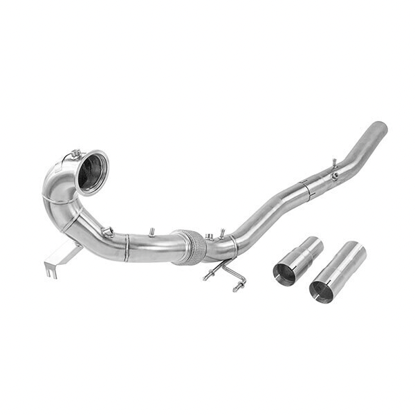 Downpipe descatalizada Alpha Competition para Golf Mk8 R y Audi S3 8Y (OPF)