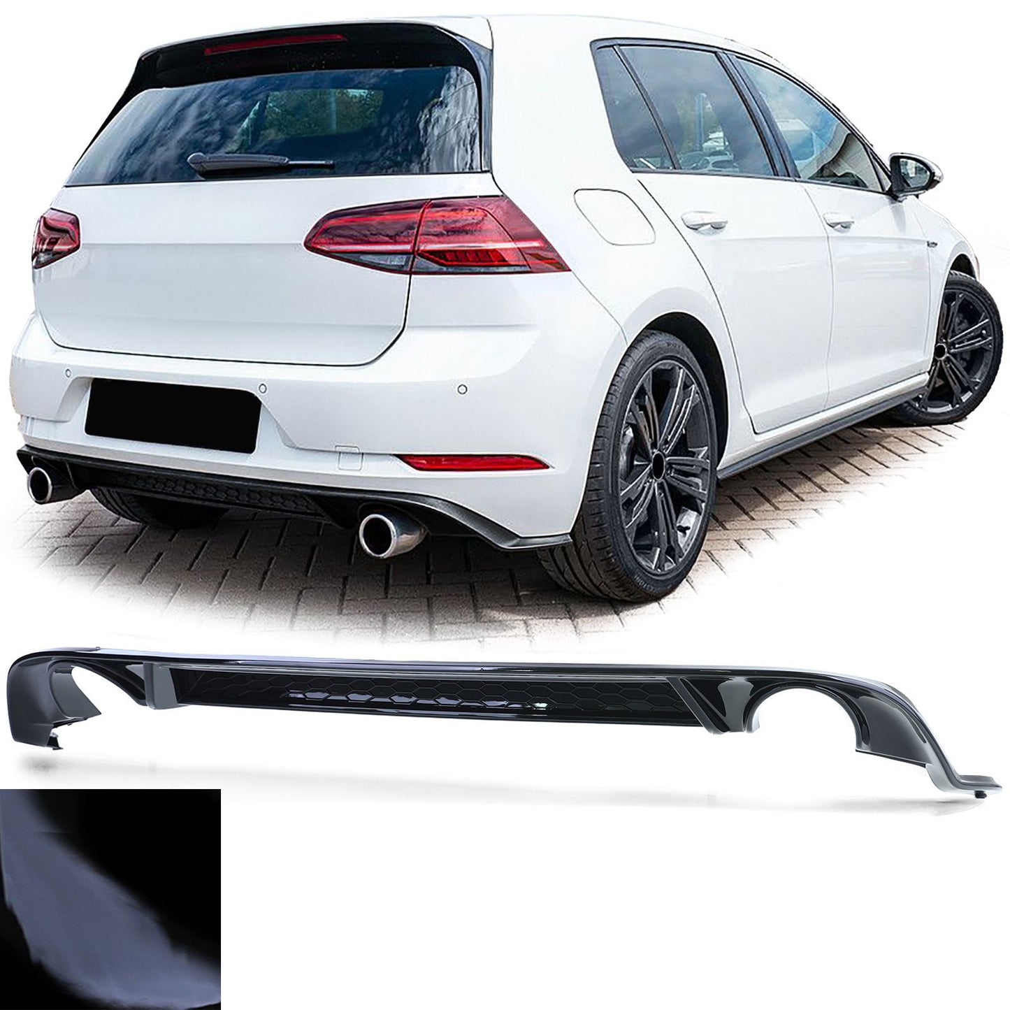 Difusor golf mk7.5 Normal/GTI/GTD 2017/2020