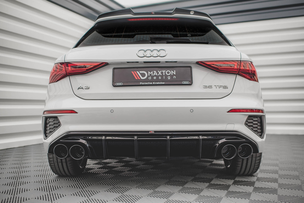 Difusor Maxton mas colas Audi A3 Sline 8Y Sportback 2020/24
