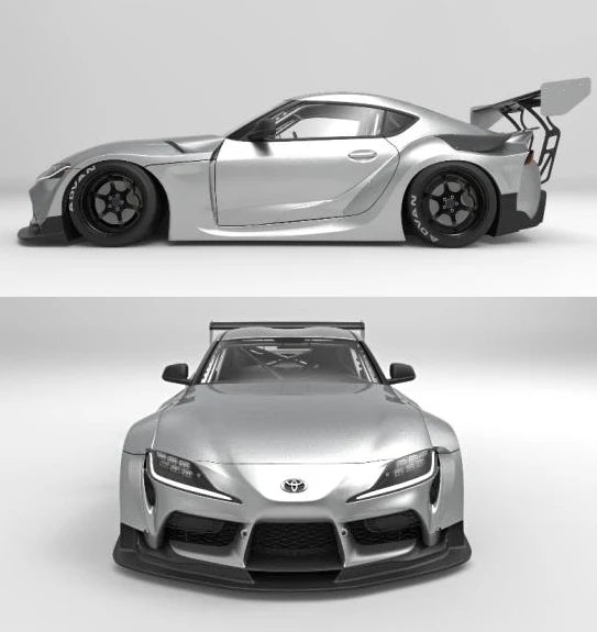 Wide Body kit HKS Toyota Supra Mk5 a90 con alerón