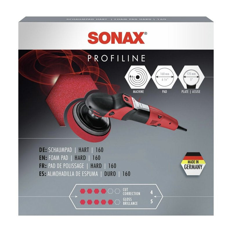 3 ESPONJAS PARA PULIR COLOR ROJO 160 (DURO)