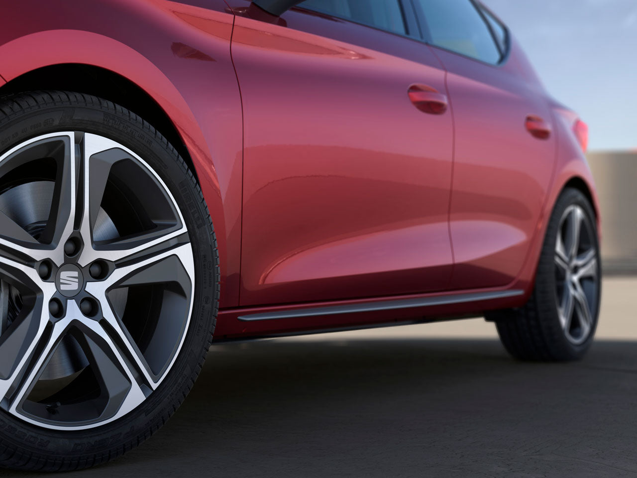 Taloneras Aero kit Seat Leon MK4 IMPRIMADO (2020/23)