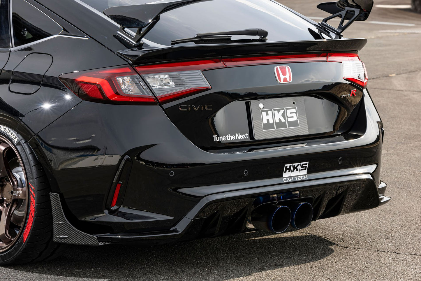 Añadidos laterales carbono de difusor trasero HKS Honda Covic Type R FL5 2023+