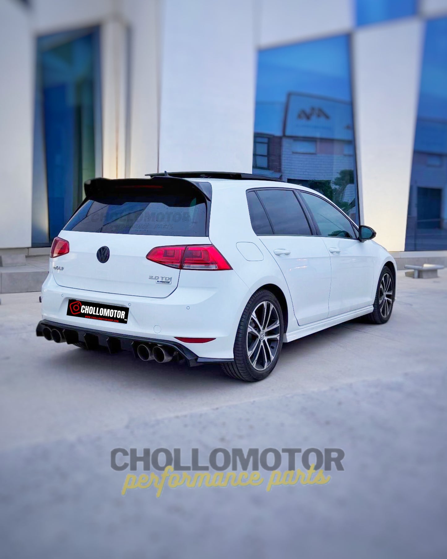 Difusor Rieger Volkswagen Golf mk7 R / Rline