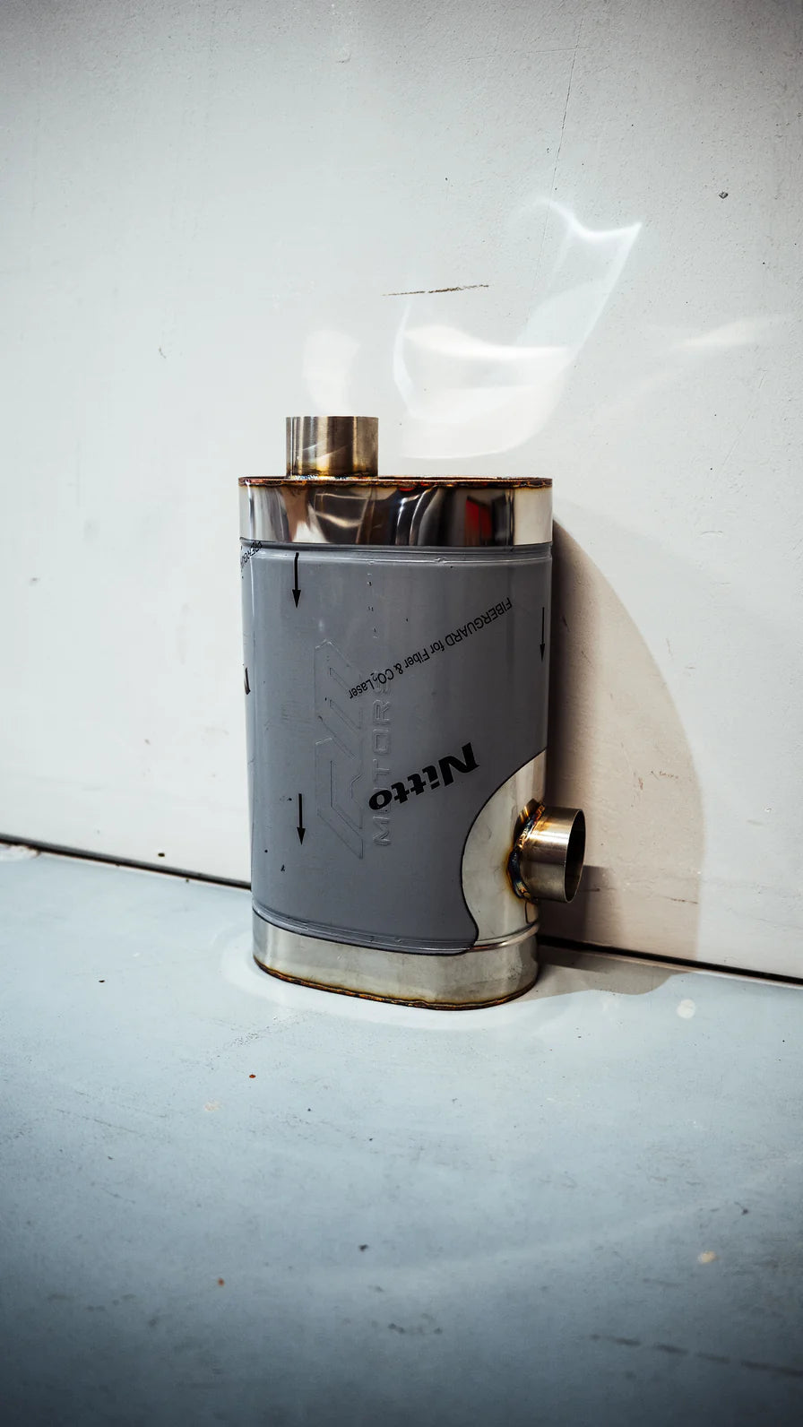 Silenciador Ovalado con embossing V15