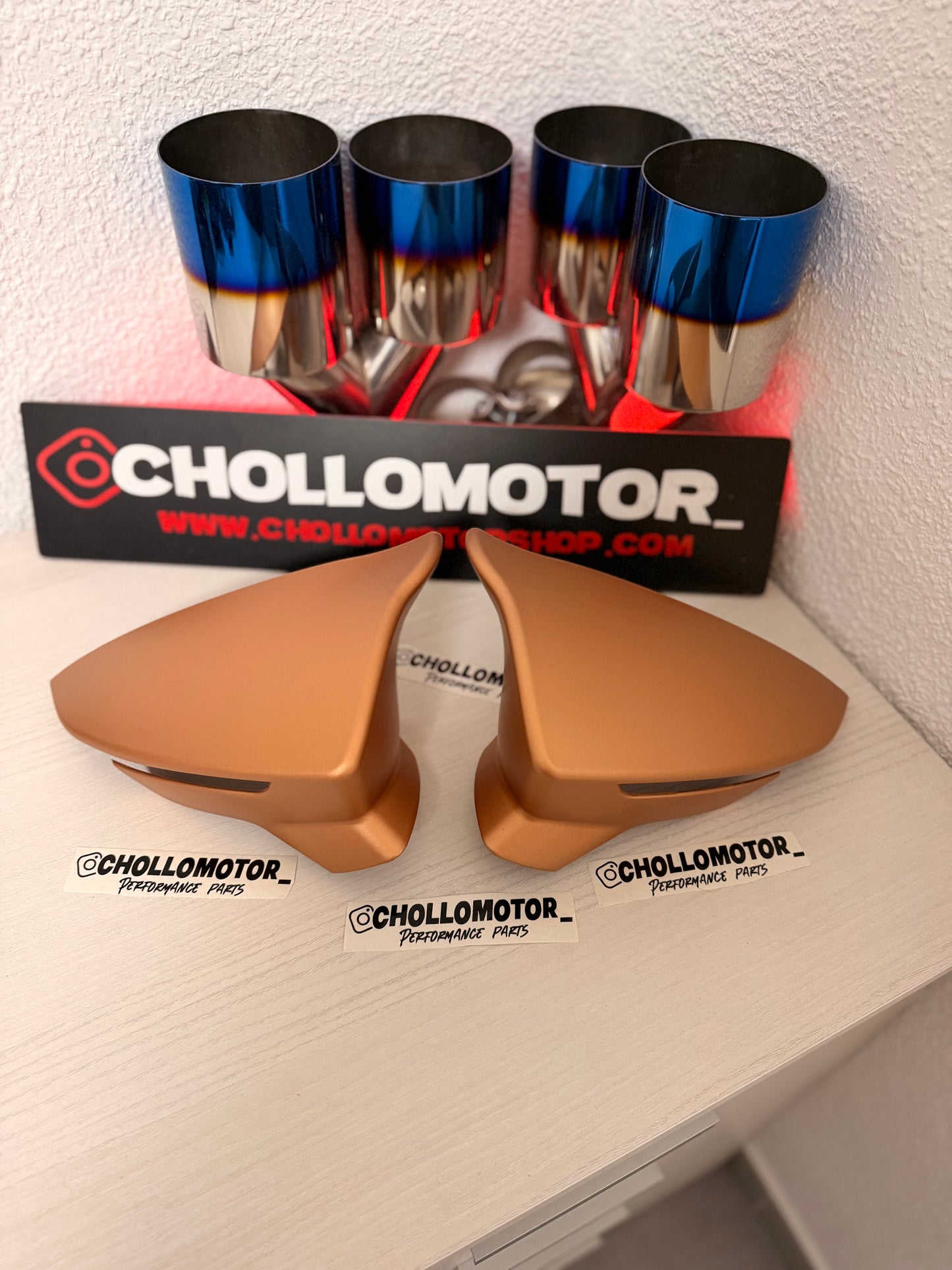 Espejos Demonio Bronce Seat León mk3 Todos