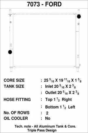 Radiador de aluminio CSF Race para Mustang S550 V8 5.0 GT (2015-21)