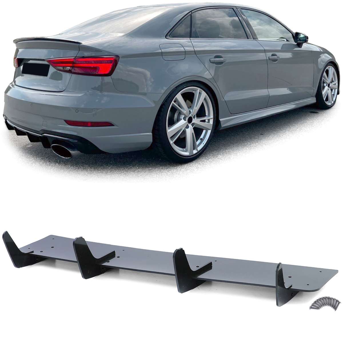 Añadido difusor Audi Rs3 8V sedan