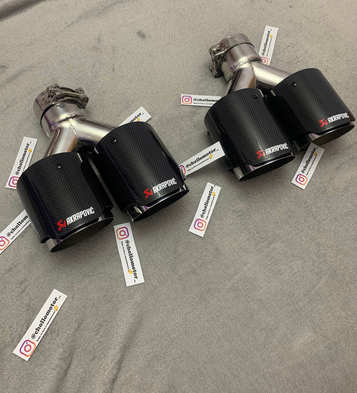 Colas escape doble inox