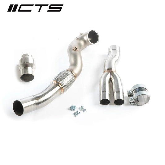 Downpipe con catalizador deportivo CTS Turbo para Audi RS3 8.5V / Audi TTRS 8S (sin OPF)