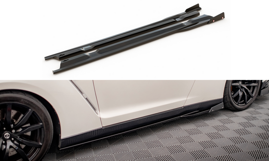 Taloneras + flaps maxton Nissan Gtr R35 2011/16