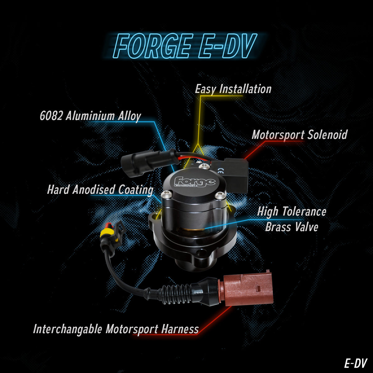 Valvula de descarga recirculatoria Forge E-DV para BMW M135i / M235i F2x y 335i / 435i F3x N55