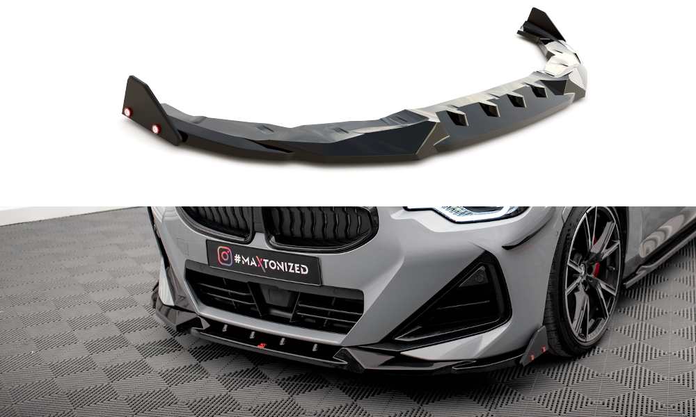 Lip Maxton V2 + flaps BMW Serie 2 Coupe M-Pack / M240i G42