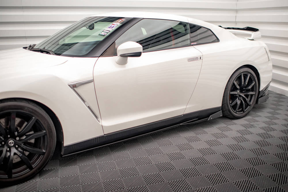 Taloneras + flaps maxton Nissan Gtr R35 2011/16