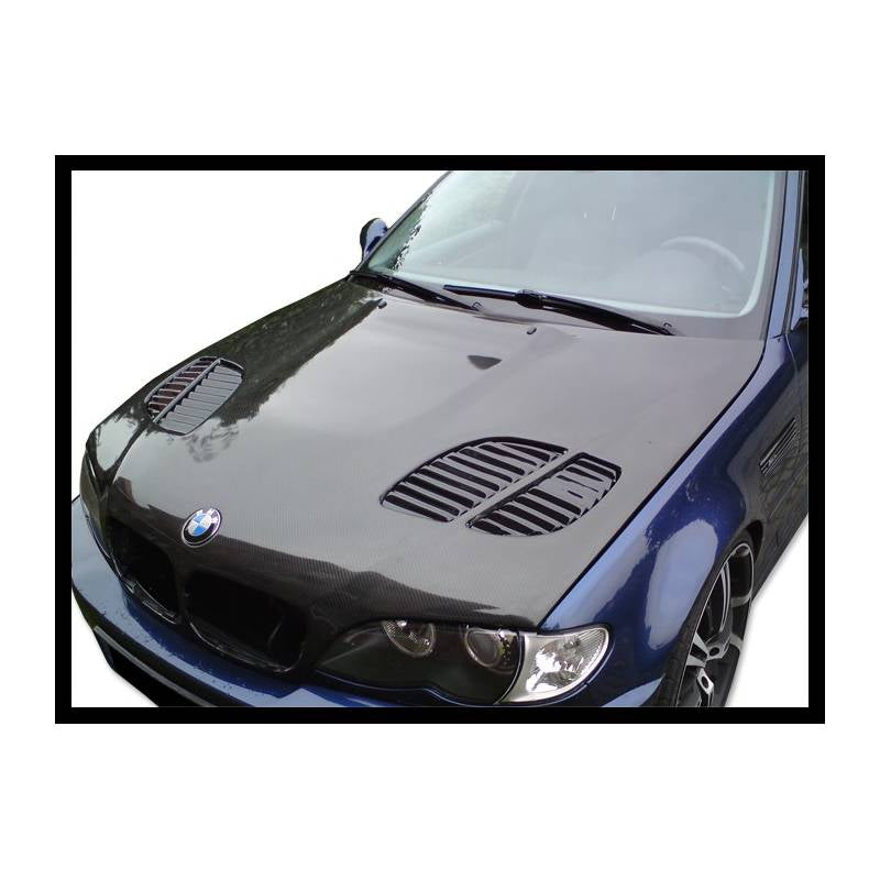 Capó Carbono BMW Serie 3 E46 '02-06 4P. Look M3 GTR C/T