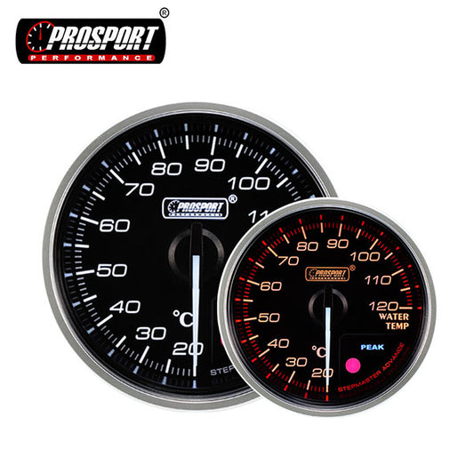 Manómetro temperatura agua 52mm Prosport Supreme Rojo / Blanco