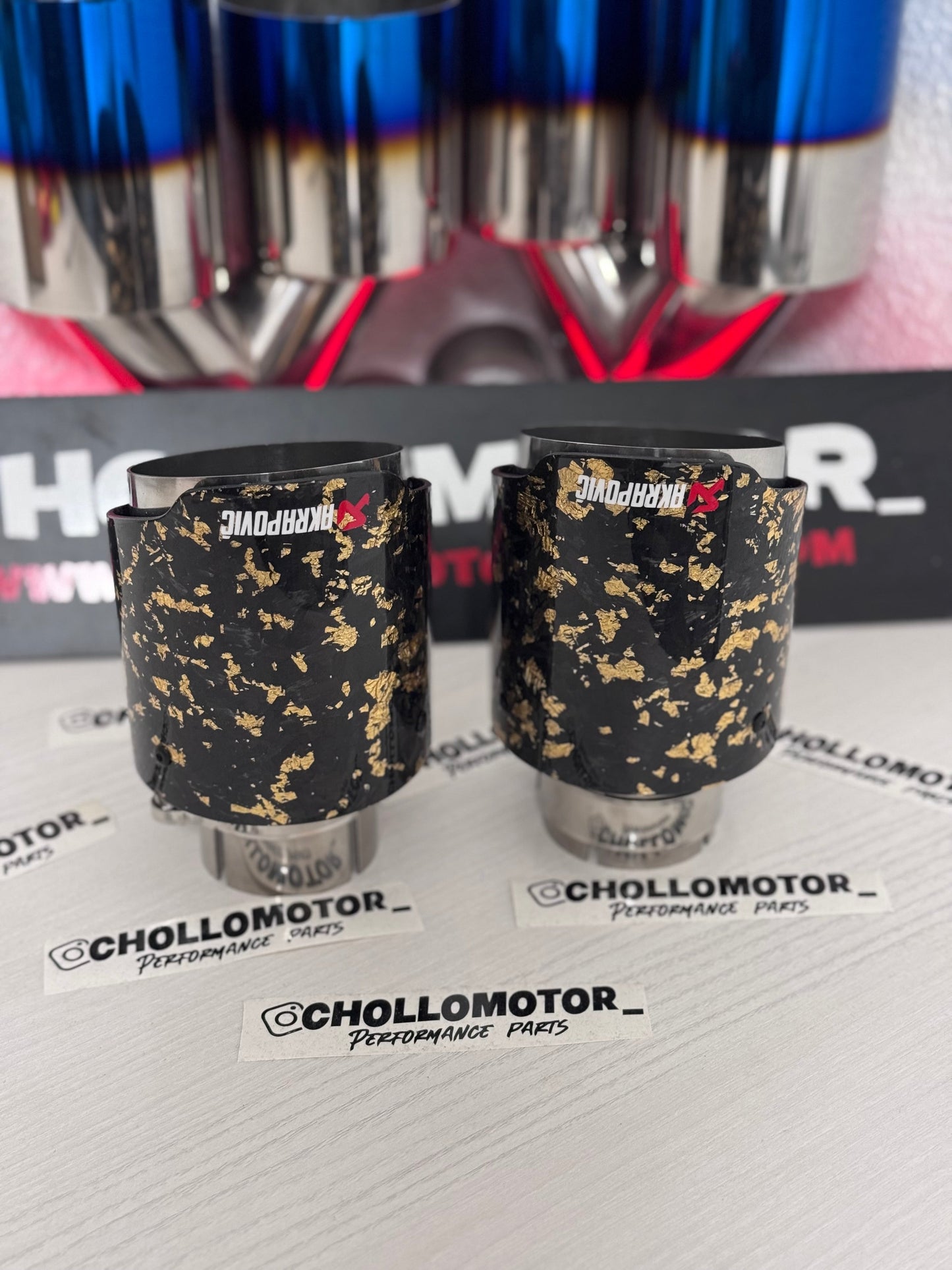 Cola individual Carbono Forjado + Dorado