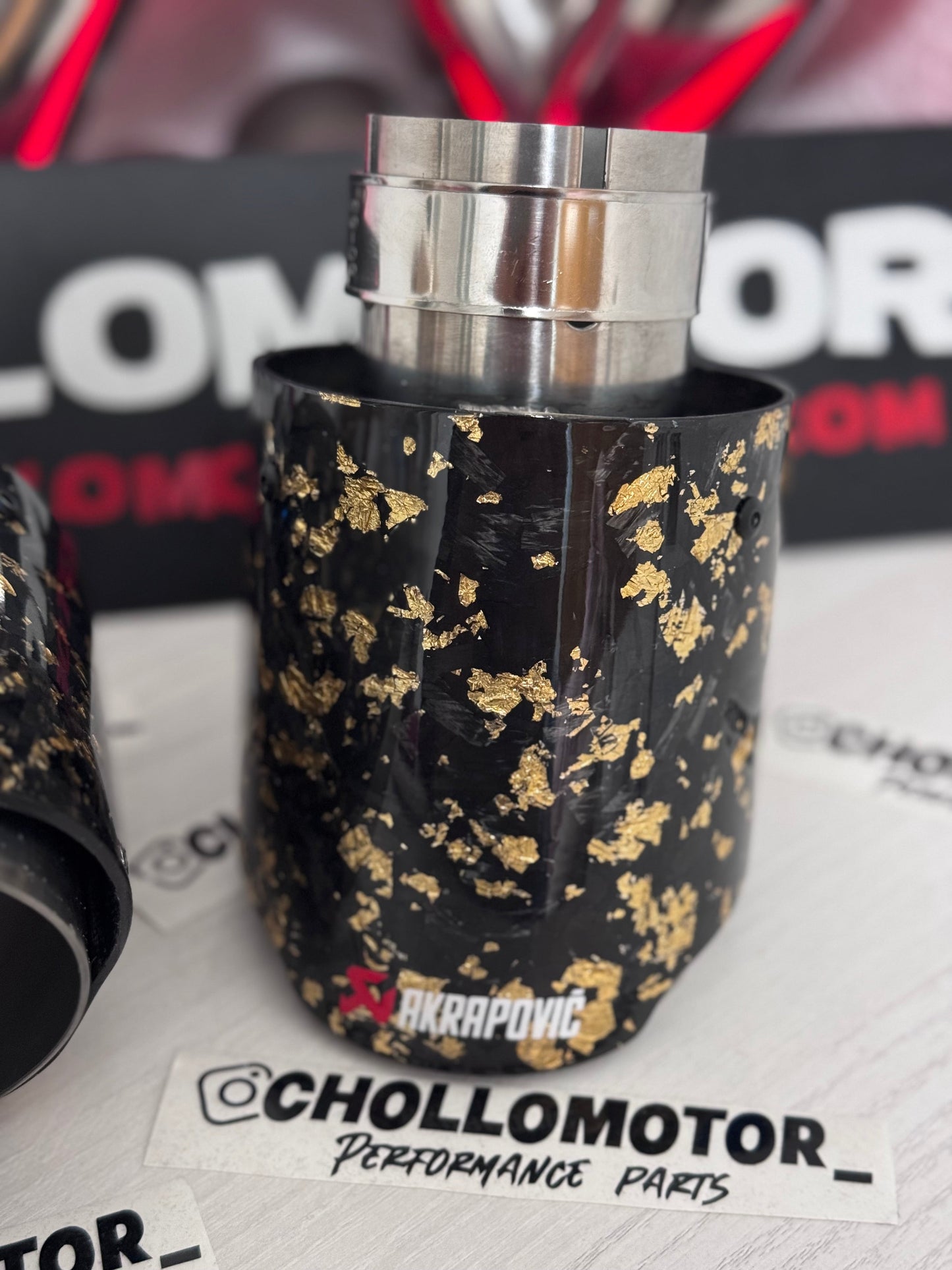 Cola individual Carbono Forjado + Dorado