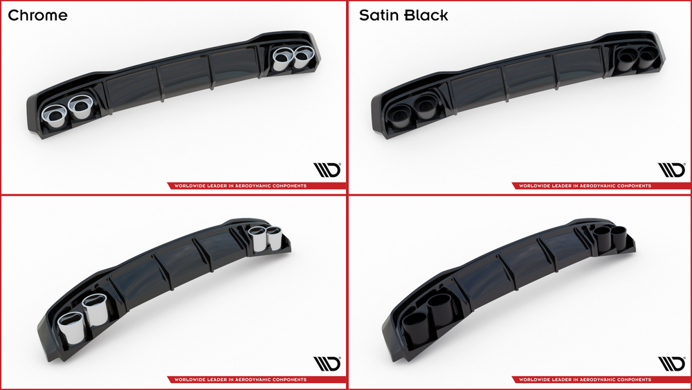 Difusor Maxton mas colas Audi A3 Sline 8Y Sedan 2020/24