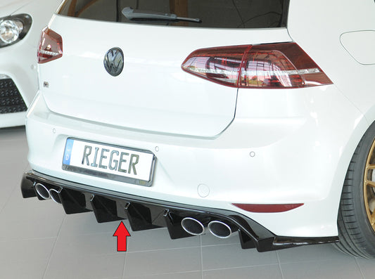 Difusor Rieger Volkswagen Golf mk7 R / Rline