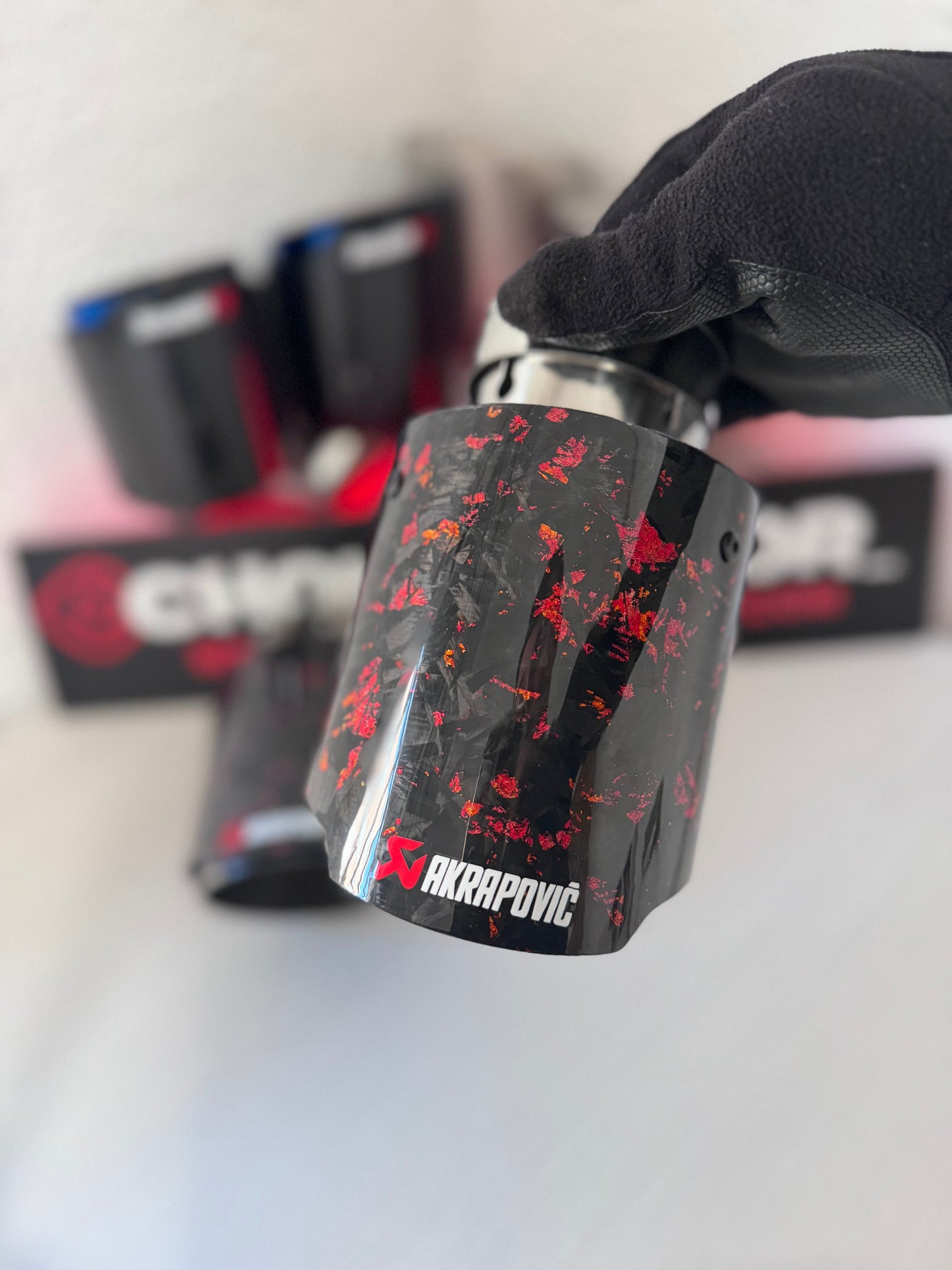 Cola individual Carbono Forjado Rojo