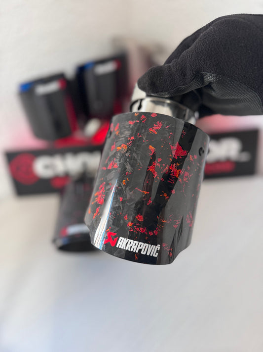 Cola individual Carbono Forjado Rojo