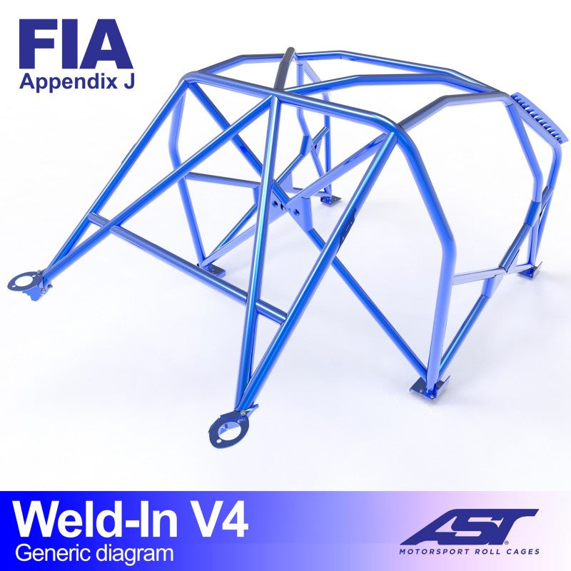 ARCO DE SEGURIDAD ABARTH 500 (312) 3-DOORS HATCHBACK WELD IN V4