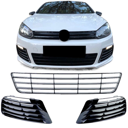 Kit rejillas negro brillo golf mk6 R