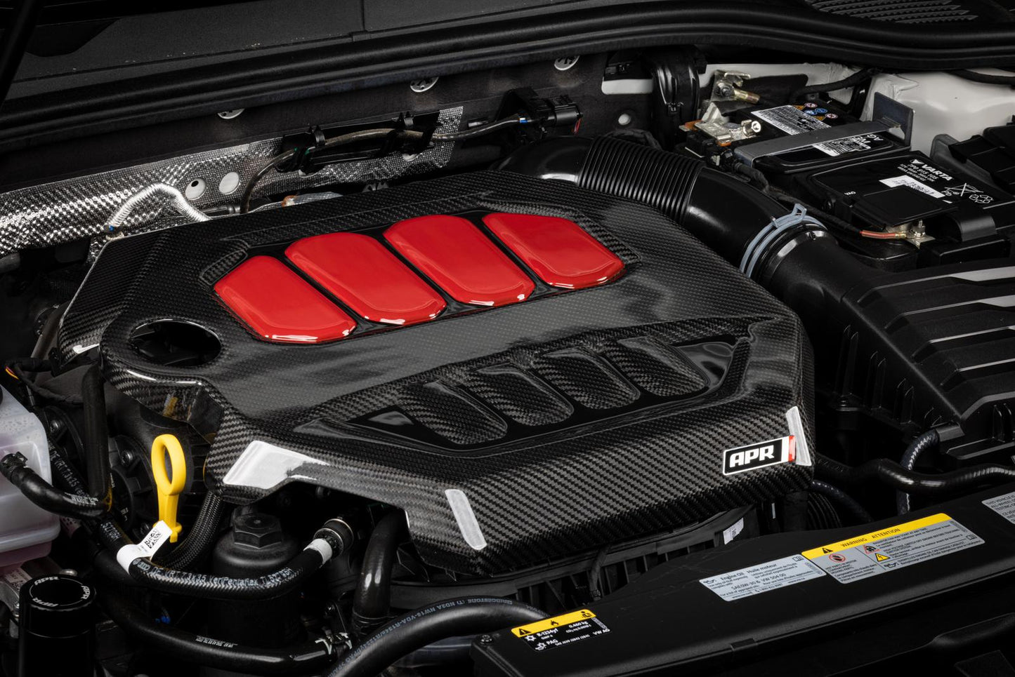 Tapa de motor de fibra de carbono APR para S3 8Y / Golf 8 GTI / Golf 8 R / Formentor EA888.4