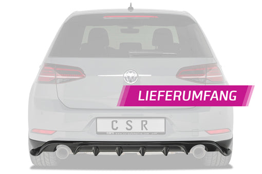 Difusor csr TCR LOOK Volkswagen Golf mk7.5 Standar / GTI / GTD / Rline / R