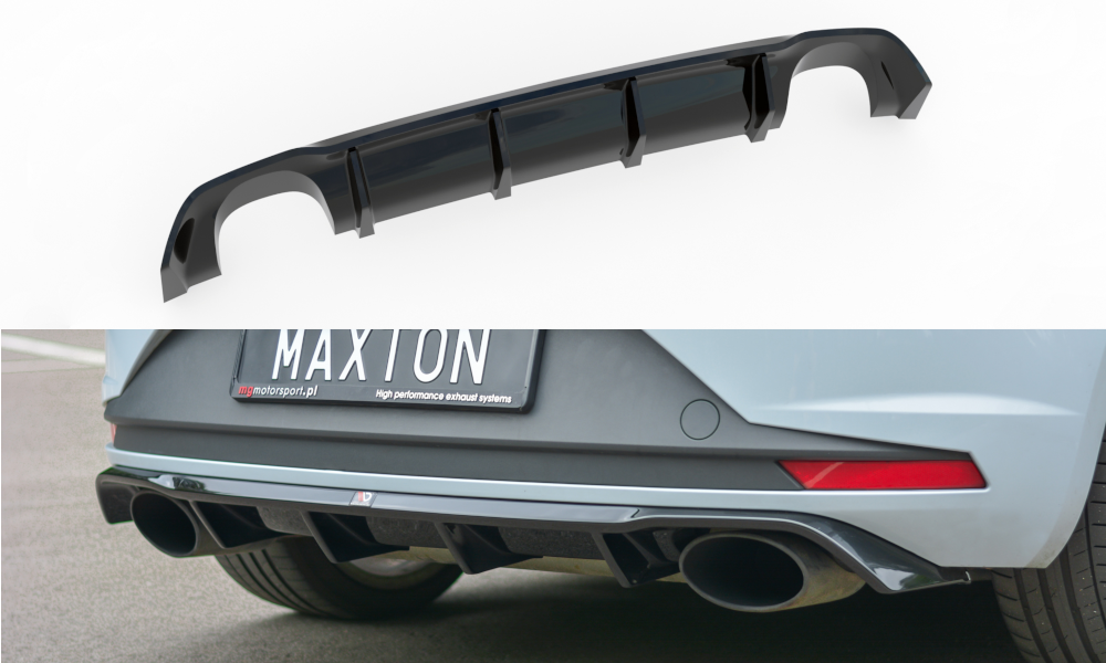 Difusor Maxton seat león mk3 Cupra 2012/16
