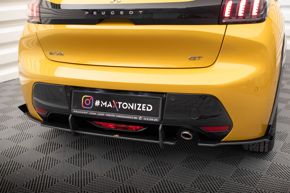 Difusor + flaps maxton Peugeot 208 GT 2019 - 2023