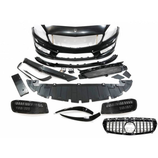 Paragolpes Delantero Mercedes Clase A W176 2012-2015 Look AMG + Parrilla/Sensores