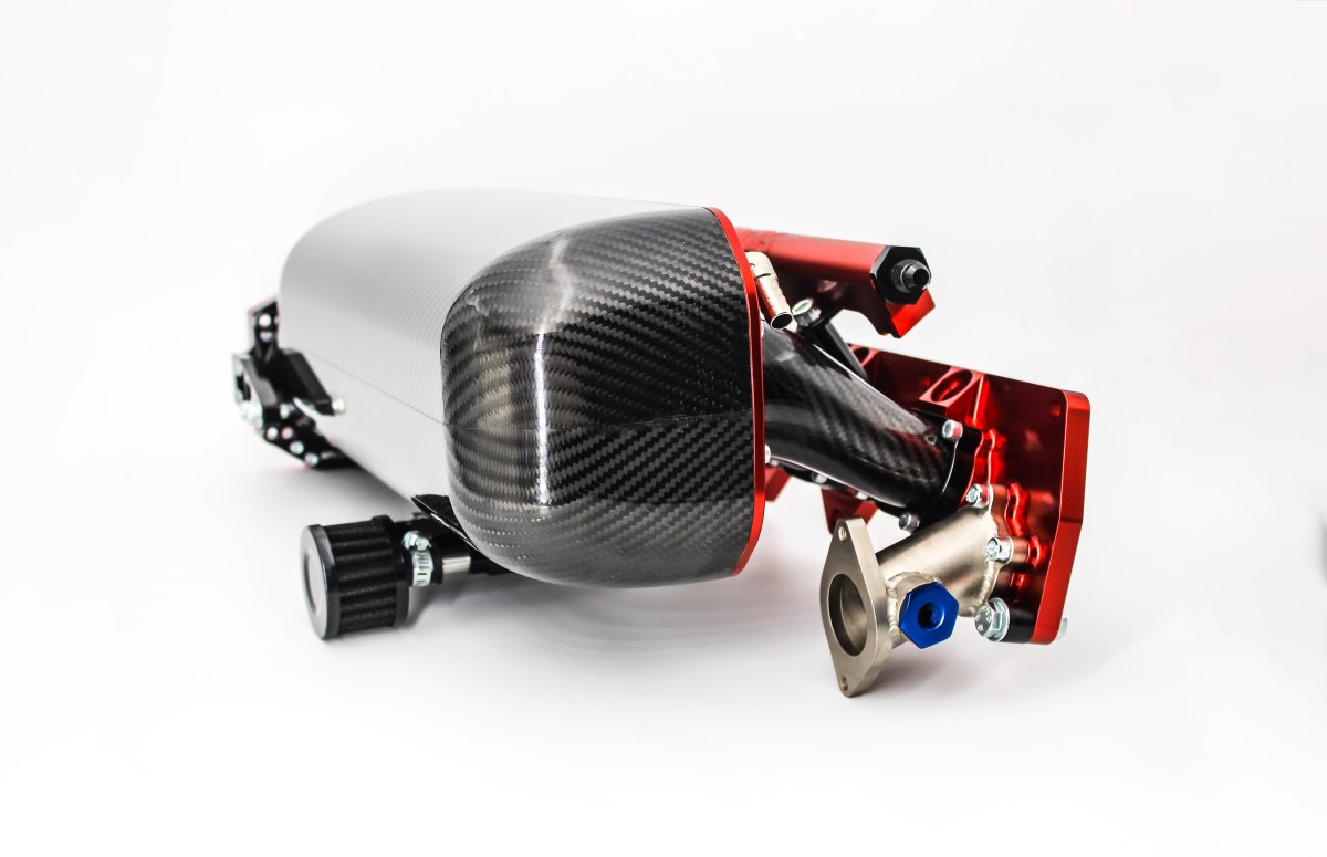 Colector de admision de carbono PracWorks para Honda S2000