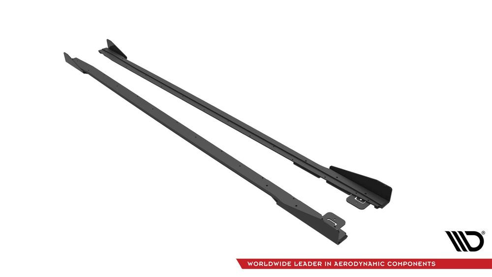 Taloneras Maxton Pro V1 + flaps ford Mustang GT 2017/23