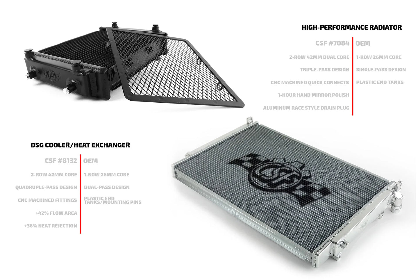 Radiador De Aceite DSG7 CSF VW Golf Mk7 y MK8 GTI y R / Audi TT 8S y S3 8V / Seat Leon Mk3 Cupra (Dq381)
