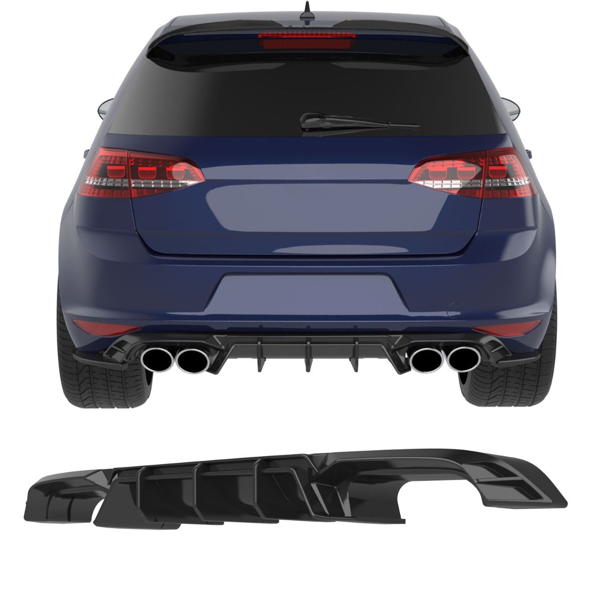 Difusor Apex Golf mk7 R / Rline 2013/16